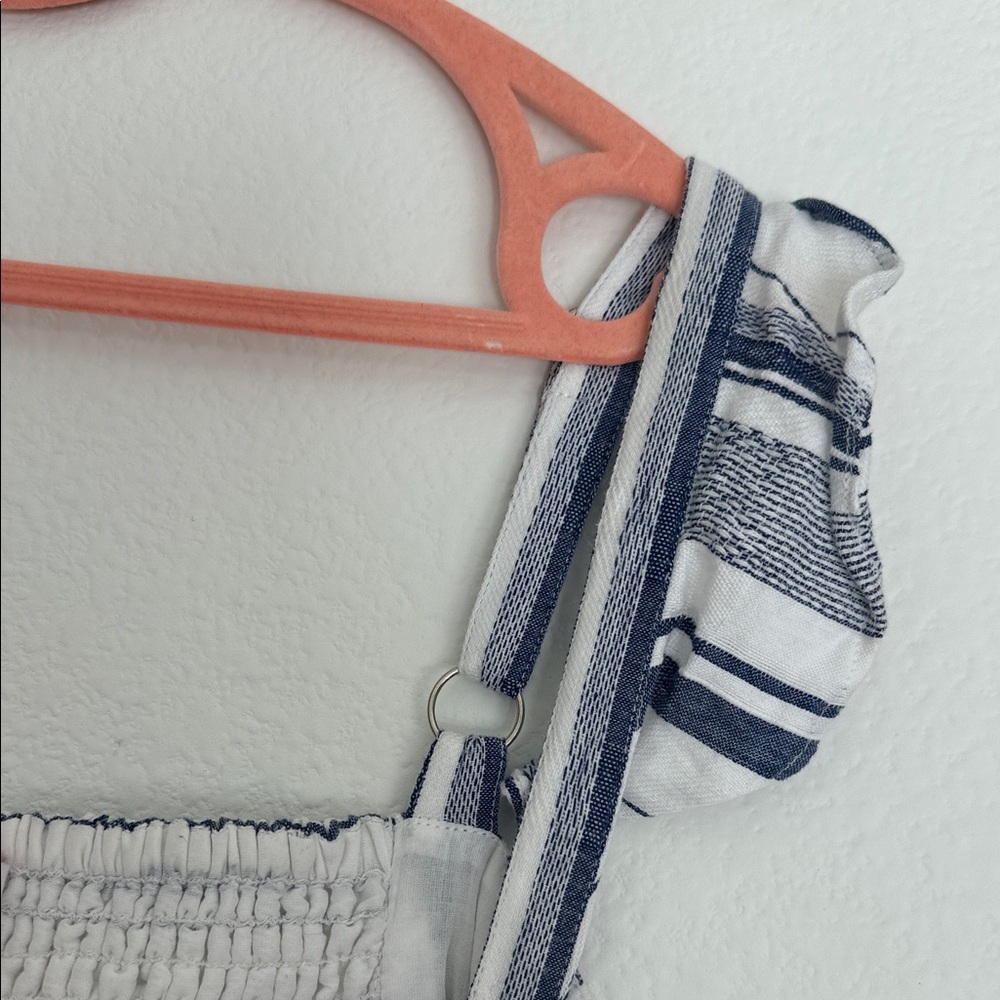Parker Navy and White Striped Crop Top - Picture 4 of 5